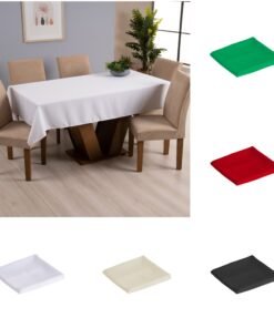 Toalha de Mesa 10 Lugares Basic 3,00x1,40m Liso Tecido Oxford