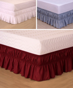 Saia para Cama Box Solteiro, Viúva, Casal Padrão e Queen Elasticada Ajustável