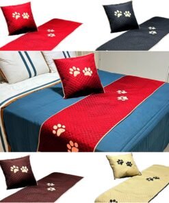 Kit 3 Pçs Peseira Cama Solteiro Impermeável e Almofada Cheia para Pet