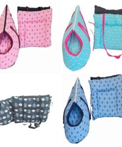 Kit 2 Pçs Bolsa de Transporte e Cama Iglu Pet 2 em 1 e Colchonete Portátil Amora Top Impermeável Amora Top