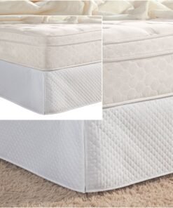 Saia para Cama Box Solteiro Matelada com Pregas
