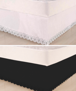 Saia para Cama Box Solteiro, Viúva, Casal Padrão e Queen Riollen Ajustável