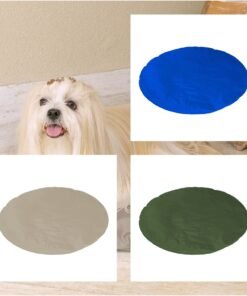 Tapete Colchonete Gelado Pet Grande Redondo 62x62cm Refrescante
