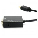 Adaptador VGA HDMI  COM saida de audio