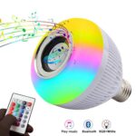 Lampada Musical Caixa De Som Bluetooth Led Rgb Com Controle - Imagem 6
