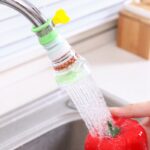 Torneira de cozinha doméstica Filtro de extensão de bico à prova de respingos giratório retrátil dobrável Fácil de instalar Fácil de usar - Imagem 5