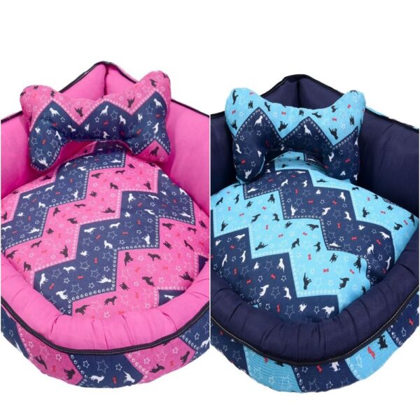 Cama Pet de Canto Luna Pop Extra Grande Quadrada