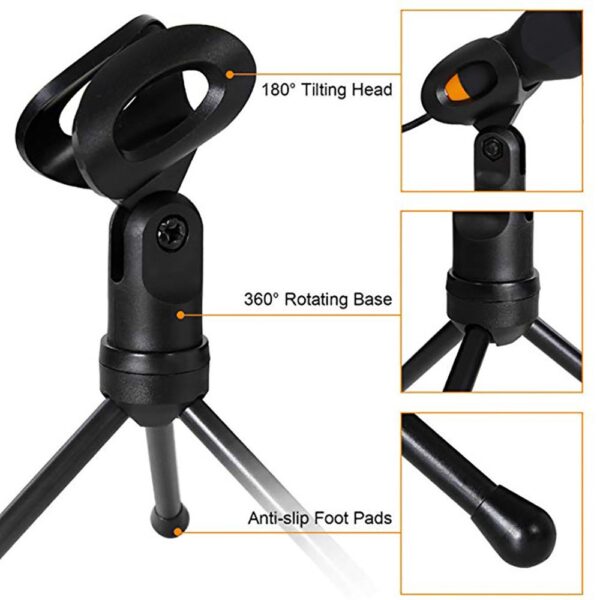 Microfone Sf 666 Condensador Omnidirecional Preto Premium A Melhor