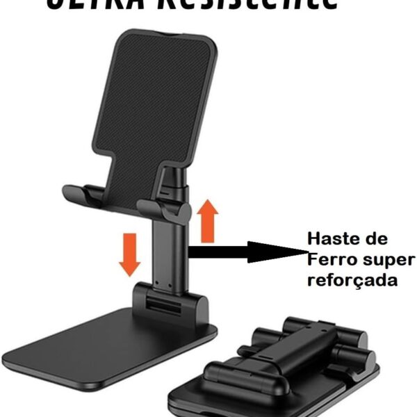Suporte Para Celular Ergonômico dobrável Portátil Celular ou tablet Ajustável Mesa
