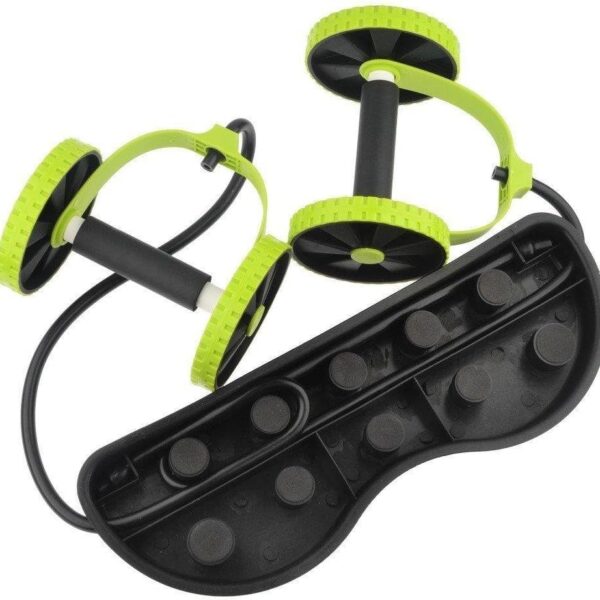 Elástico Roda Exercício Aparelho Abdominal Revoflex Xtreme