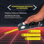 Nível Laser  + Tripe Profissional Trena Level Pro3 Estágios Nivelado - Imagem 16