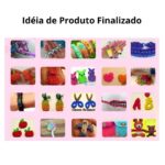 Maleta Infantil Fabrica de pulseira 1200 Peças Coloridas Elastico - Imagem 2