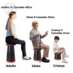 Banco Retrátil Colorido Portátil com Alça Telescópica Banquinho Dobrável Ajustável Pesca Camping Caminhada - Imagem 8