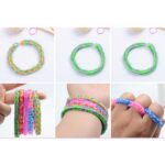 Maleta Infantil Fabrica de pulseira 1200 Peças Coloridas Elastico - Imagem 4