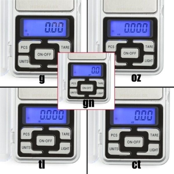 Balança de bolso Ouro Digital Alta Precisão 0,5g Até 500g
