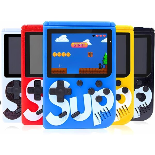 Máquina mini game de jogo portíl recarregável com 500 jogos embutidos clássicos embutidos estilo retro reviva seus jogos favoritos da infância
