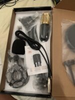 Kit Microfone Profissional Completo Bm800 Dourado com Pop Filter Aranha Braço Articulado - Imagem 5