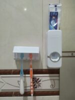 Dispenser de Pasta de Dente Automático e Suporte de Escova - Imagem 4