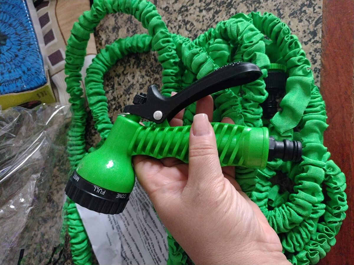 mangueira de jardim magica pode chegar ate 15 metros flexível antitorção e retrátil com esguicho - Imagem 8