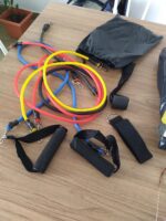 11 Pçs/Conjunto Faixa de Resistência Elástica para Ginástica/Exercícios/Yoga / Faixa de Borracha Fitness/10 a 50LB - Imagem 5