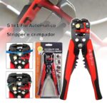Alicate Automático Decapador Crimpador Alicate de Eletricista Descacador Fios Decapador Fio Automático 5 Em 1 - Imagem 6