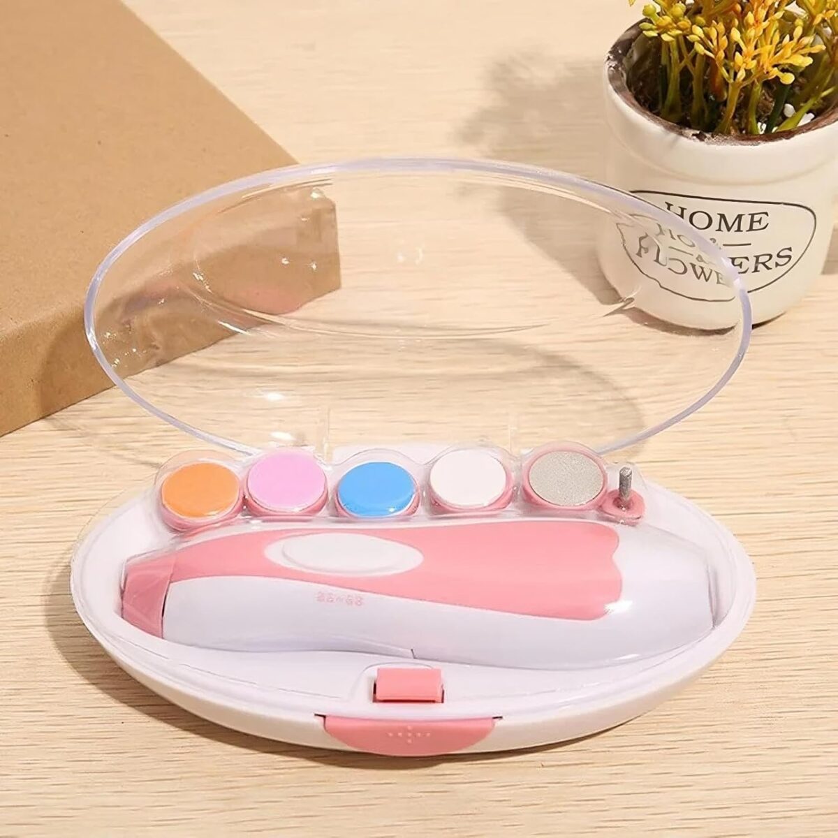 Aparador De Unhas Cortador Elétrico Para Bebes e crianças Baby - Imagem 7