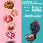 Máquina De Donuts 3 Rosquinhas Sokany Sk08 Mini Donuts - Antiaderente 110V - Imagem 11