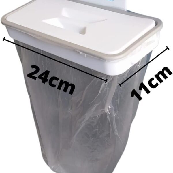 Suporte Saco De Lixo Lixeira Com Tampa Portátil Cozinha Attach-a-trash Sacola