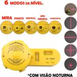Nível Laser Giratório 360º Com Tripé Nivelador Multifuncional Profissional Piso Teto 5 Modos - Imagem 2