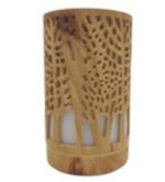 Abajur Umidificador Difusor e Aromatizante Ultrassônico Luminária Madeira Led 300ml - Imagem 5