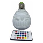 Lampada Bluetooth De Led Caixa De Som C Controle Rgb 12W Music Rgb Caixa De Som + Controle - Envio Imediato - Imagem 2