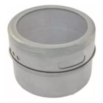 Porta Condimentos E Tempero Magnético em Inox com 6 Potes Com Imã para geladeira kit com 6 potes e suporte inclinado - Imagem 7