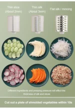 Cortador De Legumes Ferramenta Multi-Função Máquina Descasca Batata Cenoura Ralador - Imagem 4
