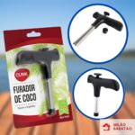 Abridor de Coco Furador de Coco Verde Inox - Imagem 4