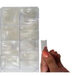 Kit 100 Unhas Tips Comum Clear HM-0290 - Imagem 4