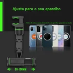 Suporte Celular Universal Carro Mesa Gravação C/ Trava 360 - Imagem 7