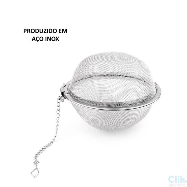 Infusor de Chá e Erva Peneira Difusor em Inox