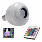 Lampada Bluetooth De Led Caixa De Som C Controle Rgb 12W Music Rgb Caixa De Som + Controle - Envio Imediato - Imagem 8