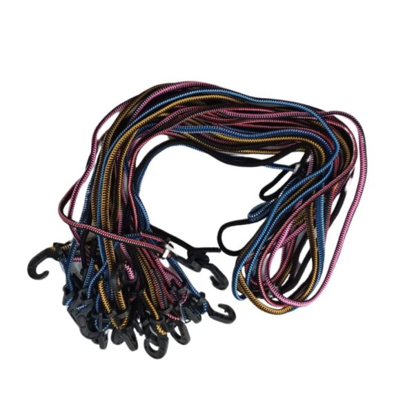 Corda Elástico 1.5m Plástico Bagageiro Moto Bike 10 Un Gancho