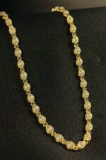 Choker com Corrente de Mini Pérolas Banhado em Ouro 18k (CK0007)