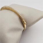 BRACELETE  CRISTAIS ZIRCÔNIAS  BANHADO A OURO (03010440) - Imagem 2