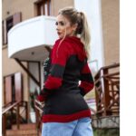 Blusa de Frio Feminina Tricot Moda Blogueira Com Touca - Imagem 2