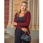 Casaquinho Feminino Casaco Feminino Tricot Roupa Feminina - Imagem 2