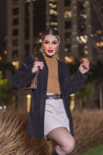 Casaquinho Feminino Tricot Kimono Cardigan - Imagem 2