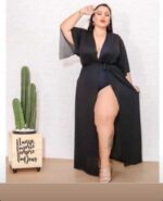 Saída de Praia Plus Size Longa Moda Plus Size