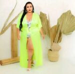 Saída de Praia Plus Size Longa Moda Plus Size - Imagem 2