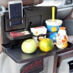 Mesa Organizadora Dobrável para Carro com Porta Copo - Imagem 2