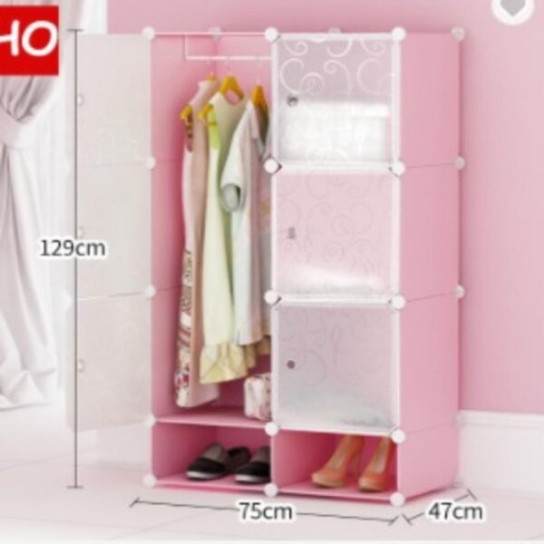 Guarda-Roupa Portátil Desmontável com Sapateira e Cabideiro