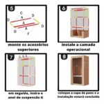 Guarda Roupa Portatil Sapateira Organizador Brinquedos - Imagem 6