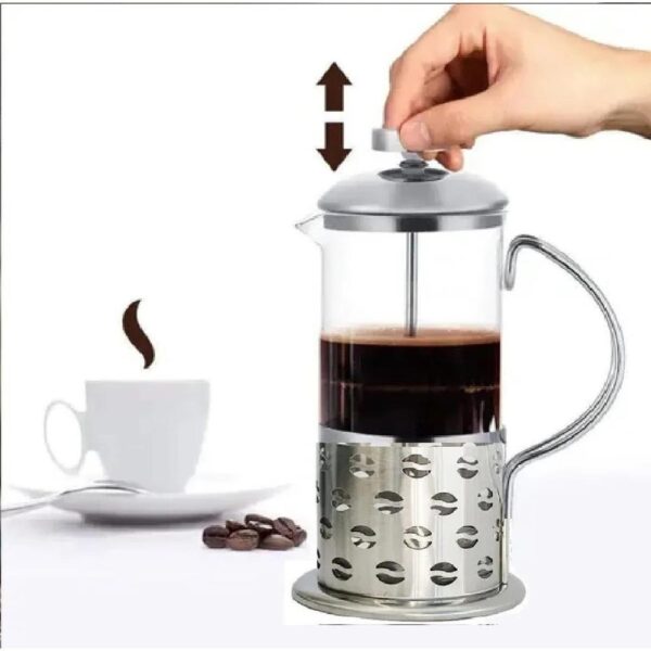 Cafeteira Prensa Francesa 800ml em Inox para Café Artesanal